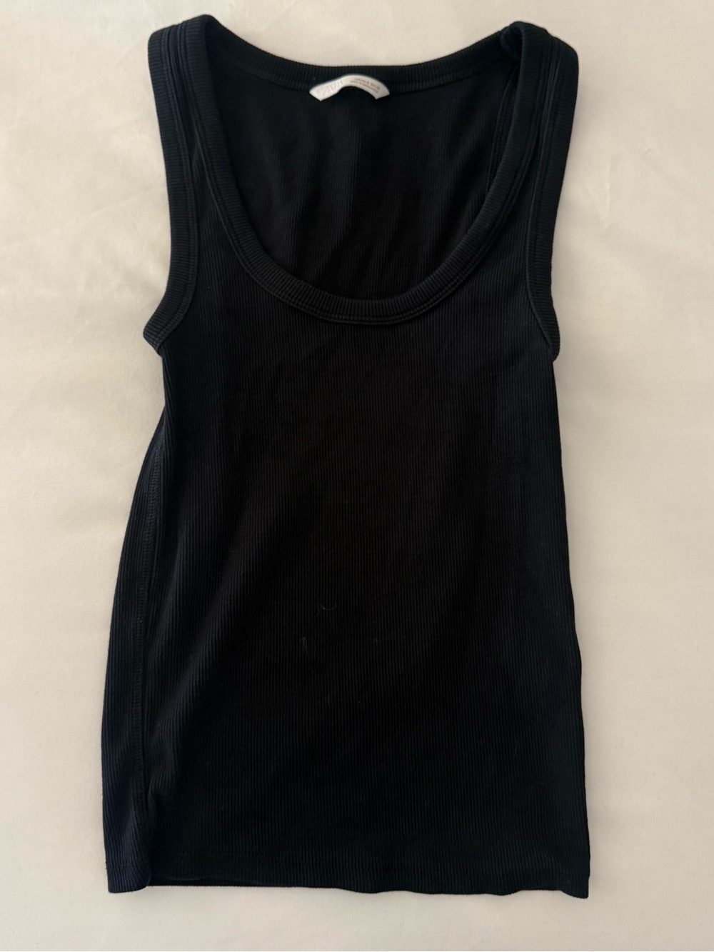 zara black tank top